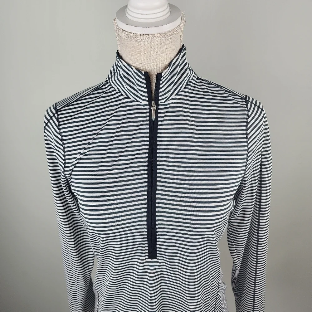 Cuter And Buck Drytec Women’s Black and White Quarter Zip Pop Over Size Small - Picture 4 of 10